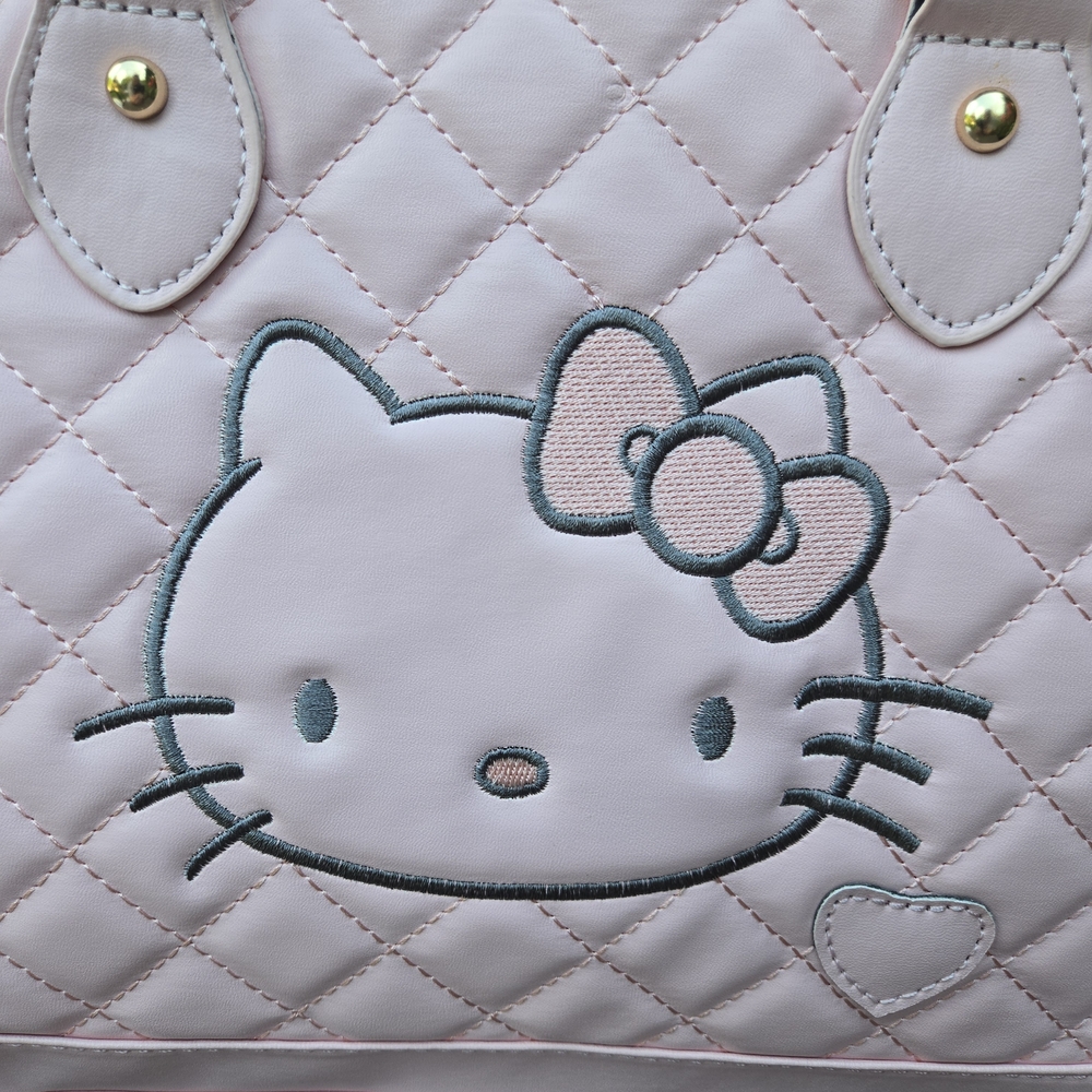 Hello Kitty Pink Quilted Women's Bag - Picture 2 of 12
